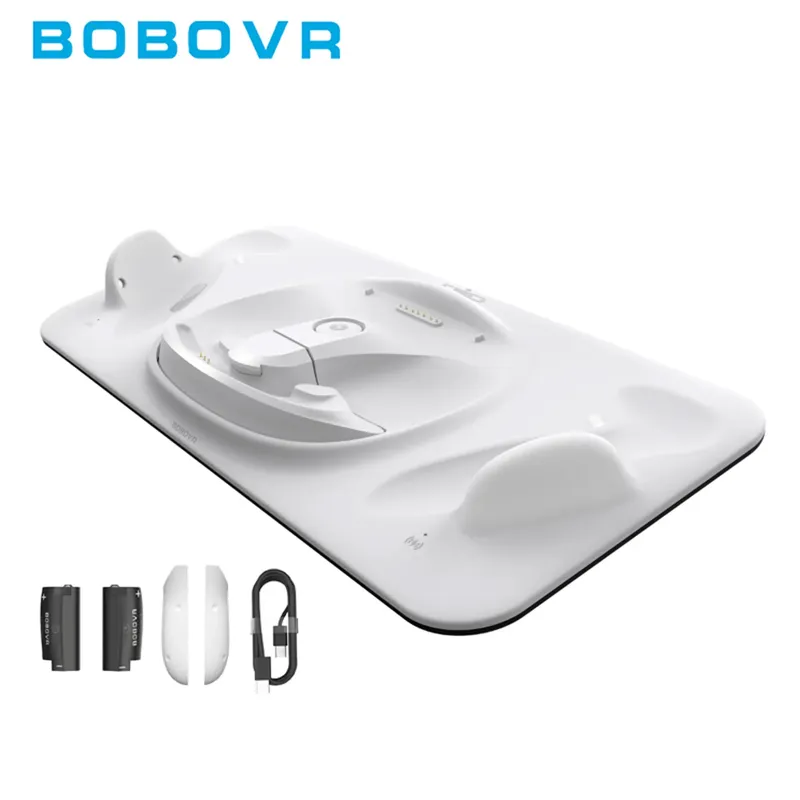 BOBOVR D3 Ladestation All-in-One-Kraftwerk, kompatibel mit Meta Quest3 Headset-Controllern und B100-Akku gleichzeitig