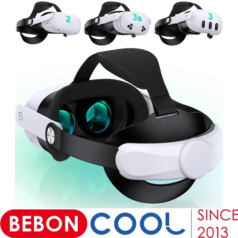BEBONCOOL Verstellbarer Kopfgurt für Meta Quest 3S/Quest 3/Quest 2 Kopfgurt für VR-Headset-Zubehör, verbesserte Unterstützung