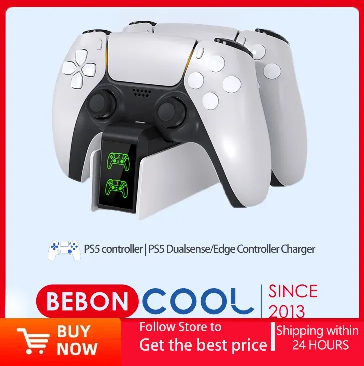Für PS5 Controller Ladegerät DualSense Ladestation Dual Lade Dock Ladegerät Stehen für PlayStation5 Wireless Game Controller