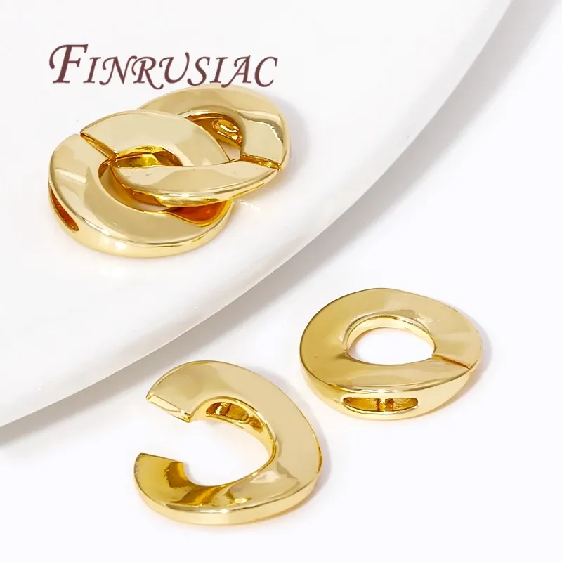 2/4 Stück 18 Karat vergoldete Halskettenverschlussverbinder, Verschlüsse für Schmuck, DIY-Schmuckherstellungszubehör, Armbänder-Zubehör