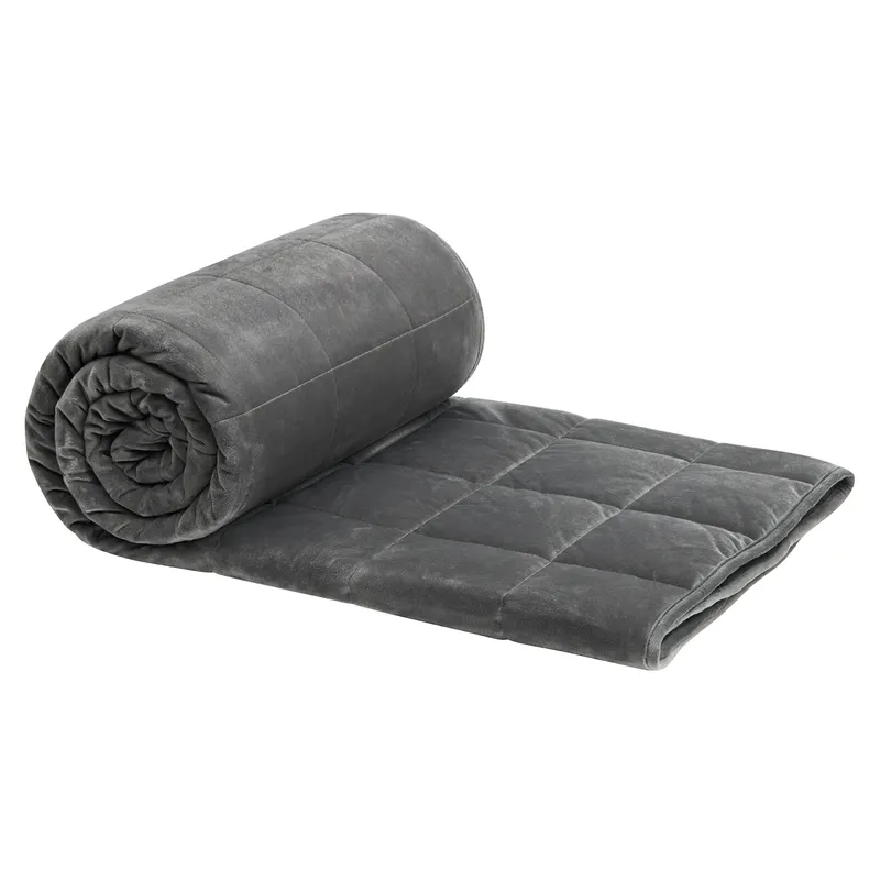 Dekompressions-Schlafdecke, schwere Decke, gewichtete Therapiedecke für Erwachsene, Kaschmirgefühl, weiche Steppdecke, Anti-Stress-Hilfe-Druck