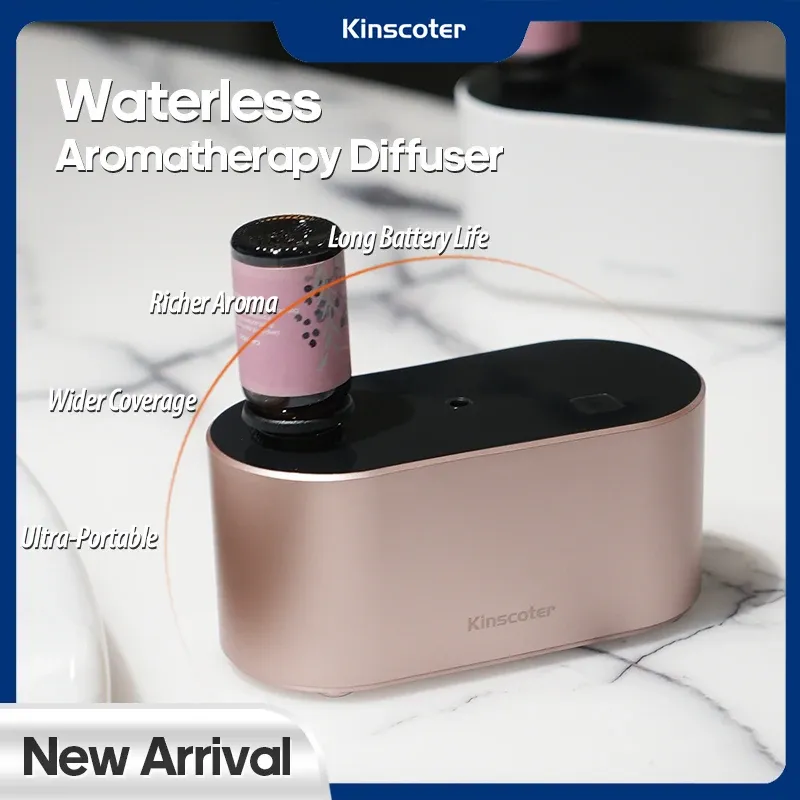 Tragbarer wasserloser Aromadiffusor, automatischer Induktions-Diffusor für ätherische Öle mit zeitgesteuertem Nebel, als Weihnachtsgeschenk für Schlafzimmer