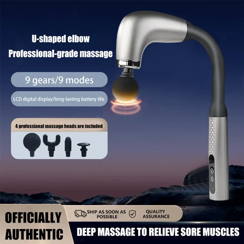 Elektrische Faszienpistole Massagegerät Körperentspannung Triggerpunkt Massagegerät für Fitness Hammer Home Handheld Hammer