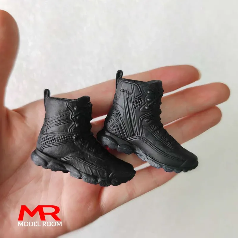 Männliche Kampfstiefel im Maßstab 1:6, Wanderstiefel, feste Schuhe, Modell passend für 12-Zoll-Soldaten, abnehmbare Füße, Actionfigur-Körper