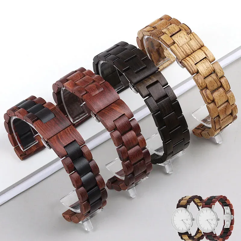Holz-Uhrenarmband, 20 mm, 22 mm, Holzarmband, Schnellverschluss-Uhrenarmbänder für Samsung Galaxy Watch für Huawei Watch GT2 GT3 Armband