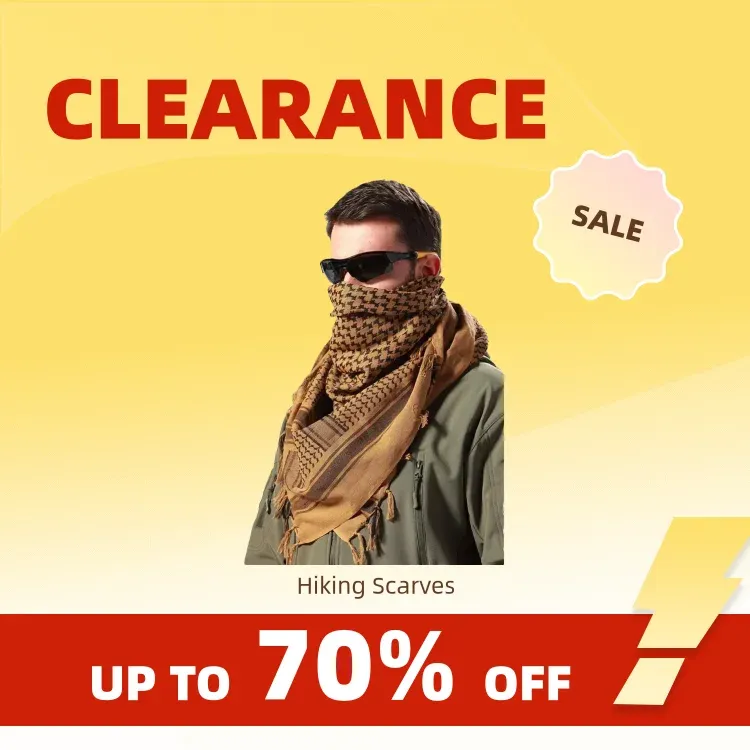 Clearance_Keffiyeh Tactical Desert Schal Wrap Shemagh Kopf Hals Arabischer Schal Keffiyeh Schal Wrap für Männer und Frauen_Continuous upda