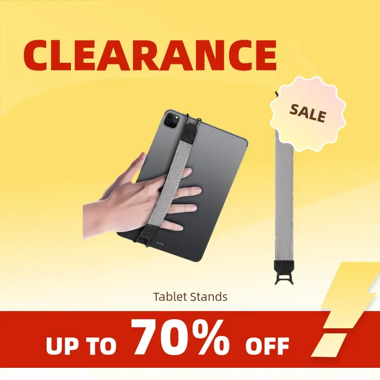 Clearance_Tablet-Ständerhalter für iPad 9,7 10,5 Zoll, generische Handschlaufe, Ledergriff, Sicherheits-Handschlaufe für iPad/Xiaomi/