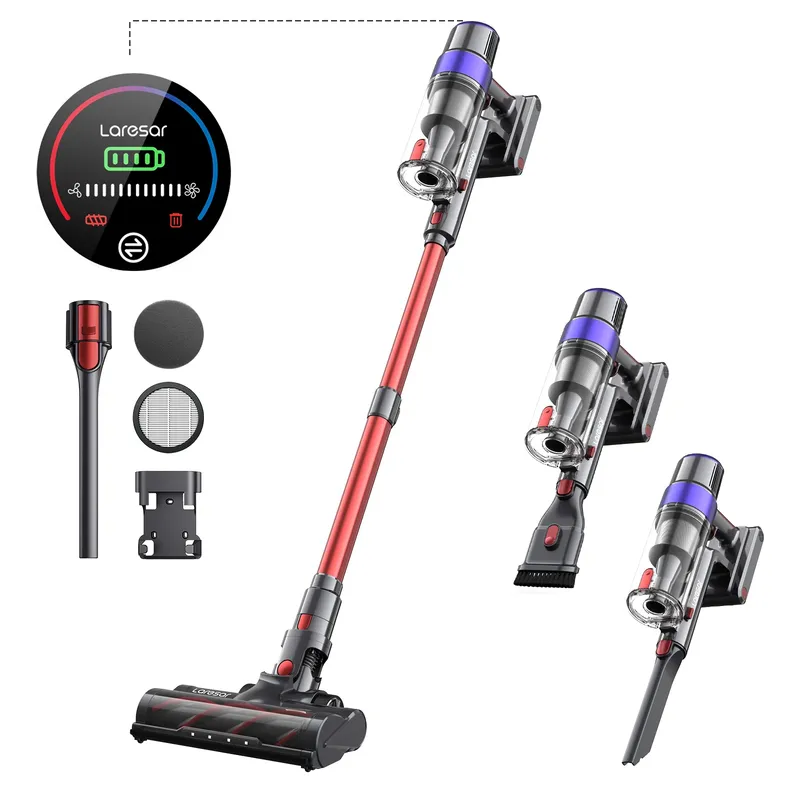 LARESAR V8 48000PA 500W Akku-Staubsauger für Auto, 60 Minuten Haushaltsgeräte, kabellos, abnehmbarer Akku, NEU, bürstenloser Motor