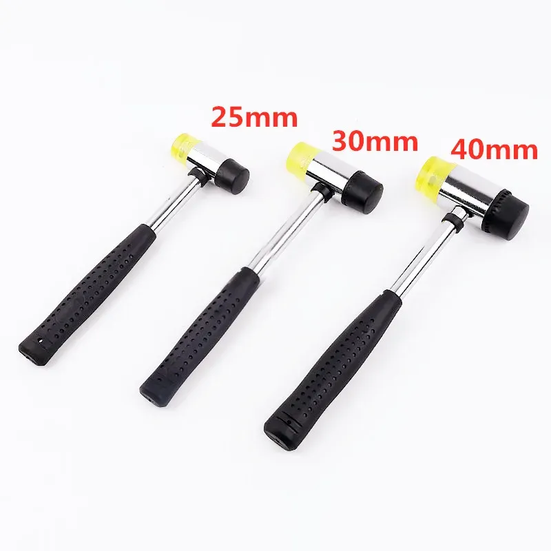 25mm / 30mm / 35mm / 40mm Gummi doppelseitige Arbeit Verglasung Fenster Perlen Hammer Nylon Kopf Mallet DIY Handwerkzeug