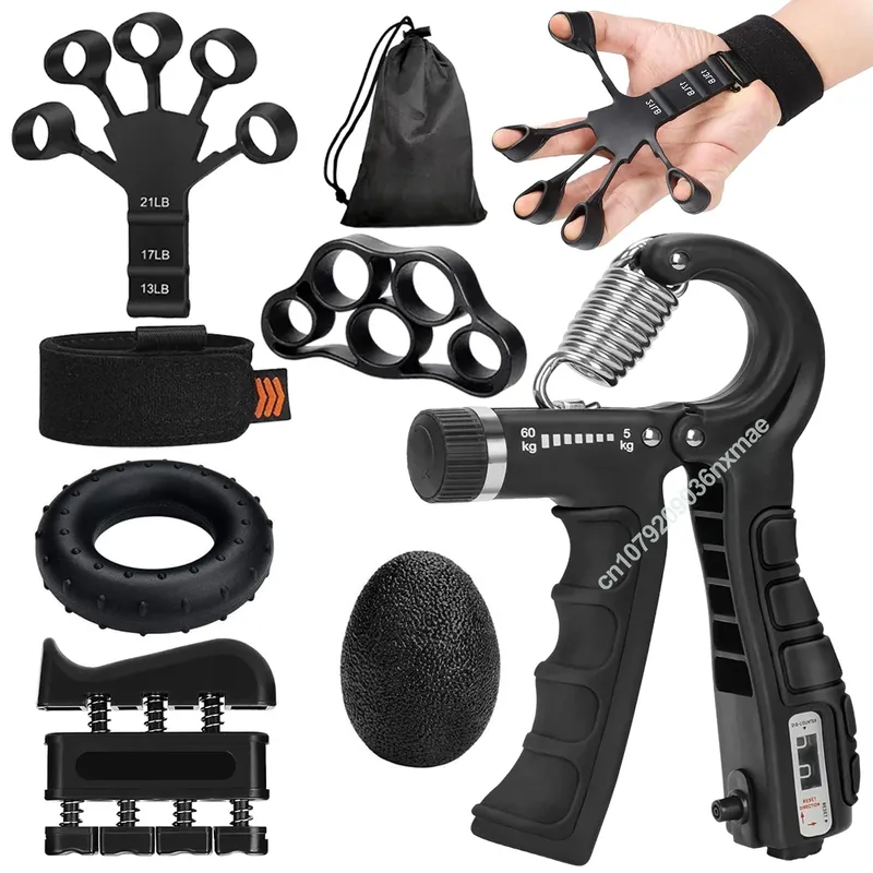 5–60 kg verstellbarer schwerer Handgreifer, Fitness-Handtrainer, Griff, Handgelenktraining, Fingergreifer, Handstärkungsmittel für Patienten