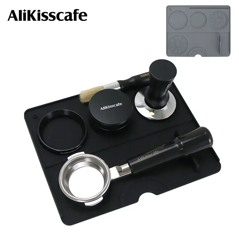 Kaffee Tamper Matte Verteiler Station Siebträger Silikon Pad Espresso Maker Bar Zubehör Coffeeware Ecke Barista Werkzeuge