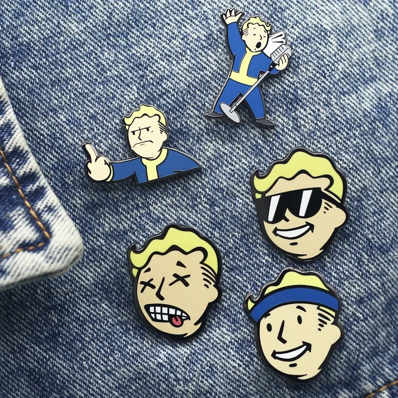 Interessante Cartoon Metall Brosche Mode Anime Abzeichen Sammeln Klassiker Spiel Emaille Pin Boutique Medaille Geschenk