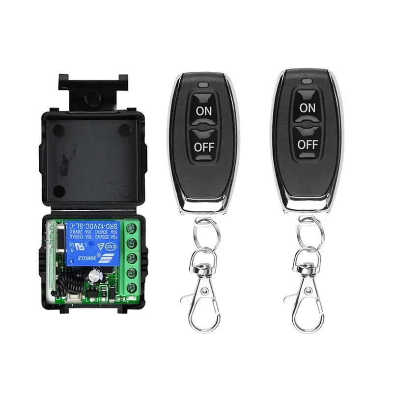 433 Mhz Fernbedienung Drahtlose Schalter DC 12 V 1CH RF 10A Relais Empfänger und 2CH Sender Für Tür elektromagnetische Schloss
