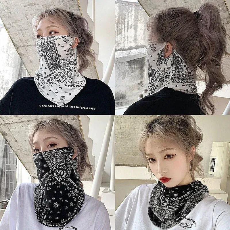 Mode Punk Sonnencreme Maske Für Männer Frauen Sommer Gesicht Hals UV Schutz Ohr Schal Hip Hop Outdoor Sport Radfahren Bandana Schals