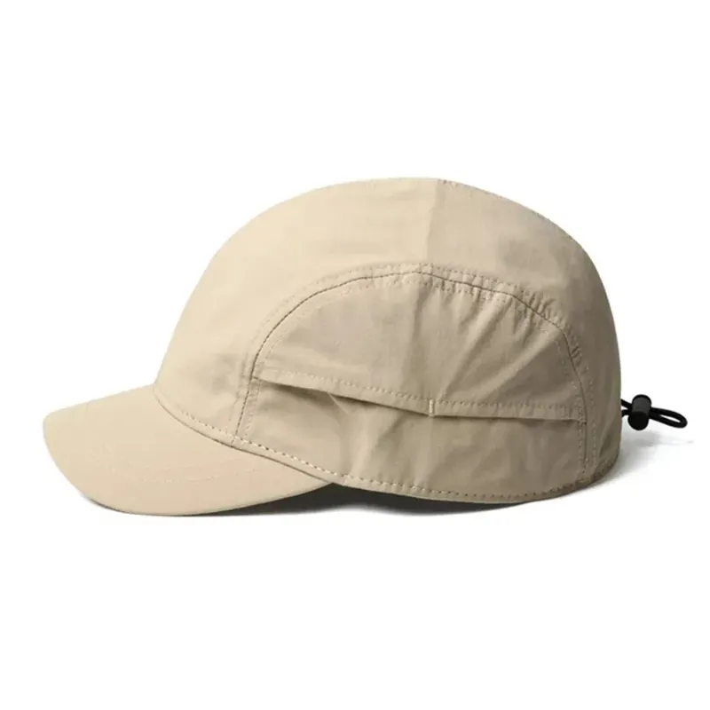 Dünne Sommer Outdoor Sonnenschutz Schnell trocknende Baseball Kappe männer Kurze Einfarbig Licht Bord Baseball Kappe