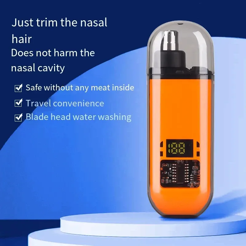 Nasenhaartrimmer, tragbarer Trimmer für die Nase, Mini-Nasen- und Ohrenhaarschneider, tragbarer Nasentrimmer, wiederaufladbarer Trimmer für Männer