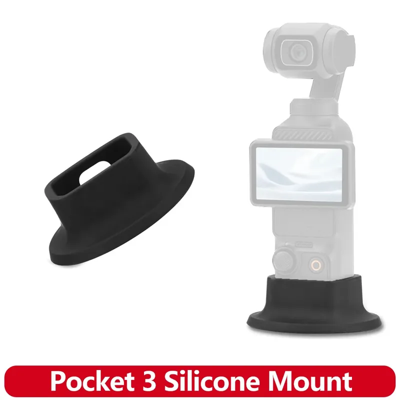 Rutschfeste Silikon-Desktop-Halterung für DJI Osmo Pocket 3, mit tragbarer Ladeöffnungssockel, OSMO Pocket 3-Zubehör