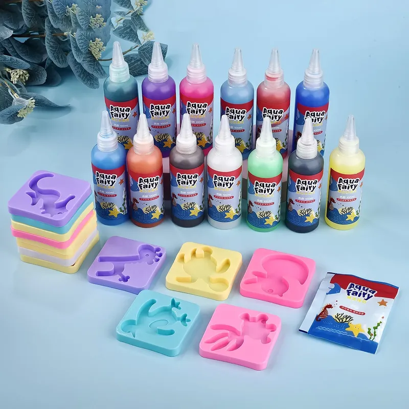 Kinder handgemachte DIY Handwerk Malerei Aufkleber Montessori Bildung Origami magische Wasser Elfen Kit Set Spielzeug Kinder Geschenk Kinder Handwerk