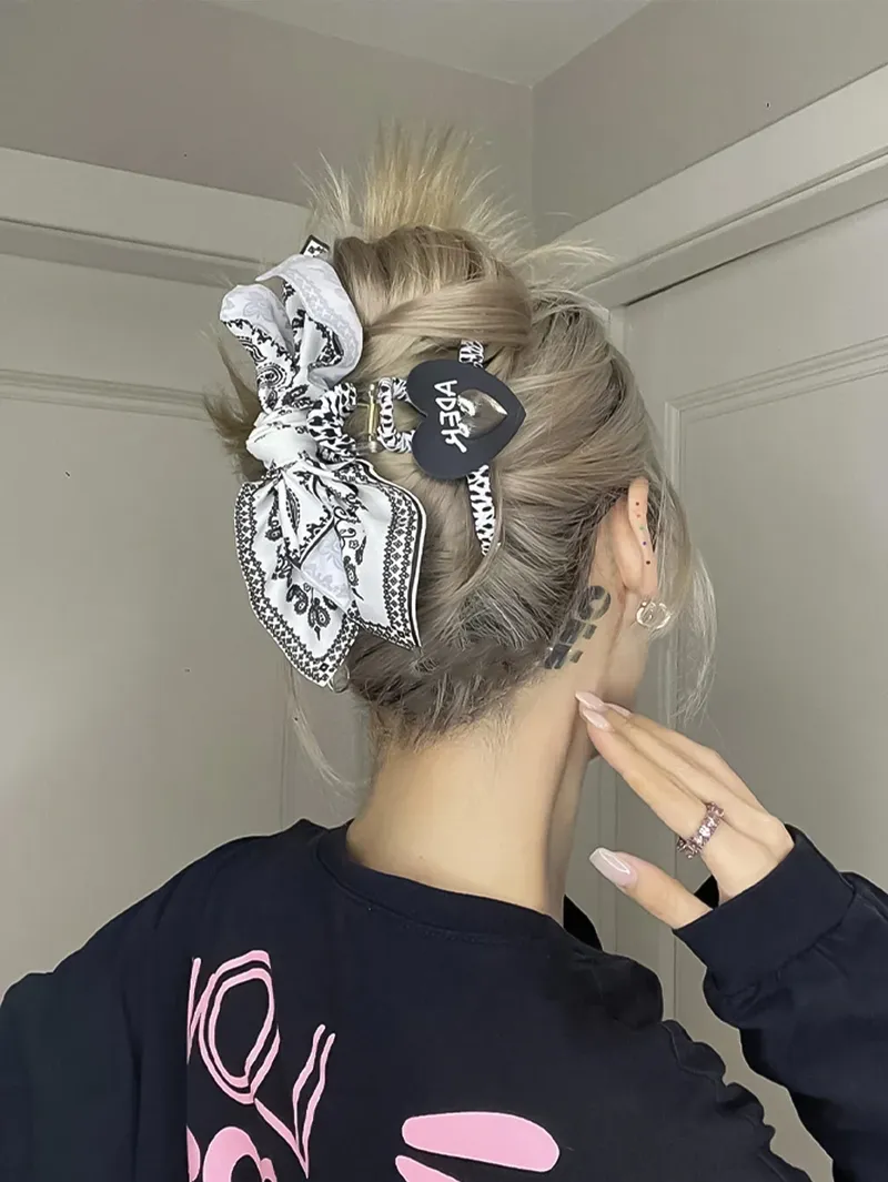 Böhmischer Stil Schleife Haarspange Cashew Paisley Hai Clip Große Haarspangen Boho Urlaub Kopfbedeckung Damen Haarschmuck