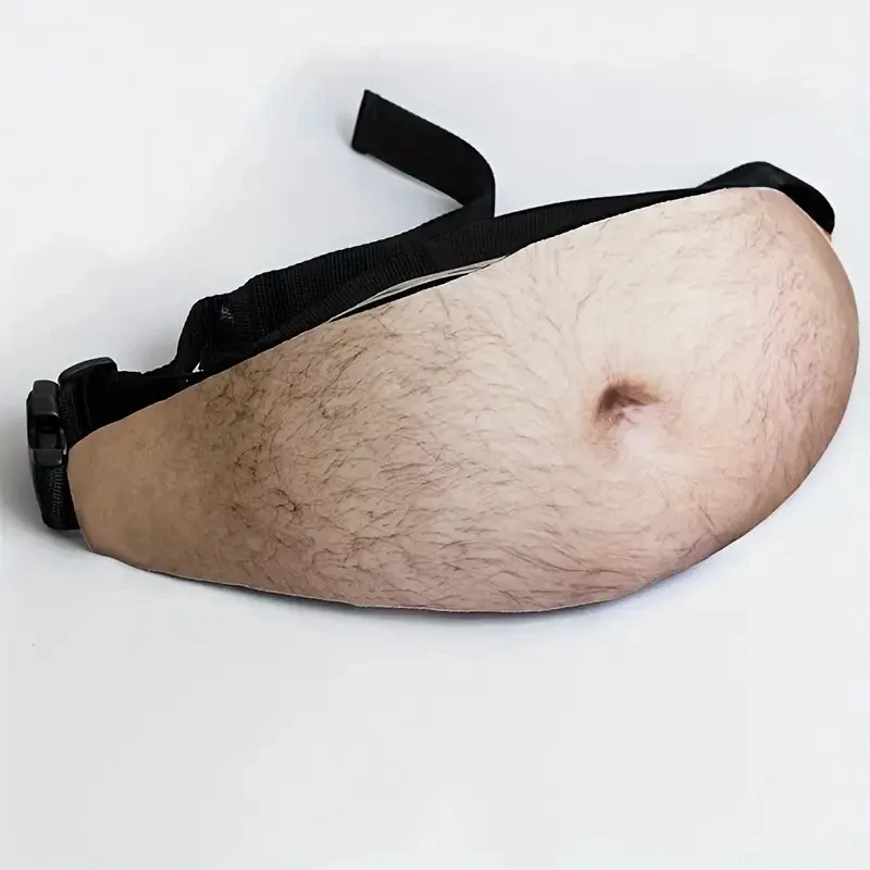 Lustige Pop Dad Bod Geld Gürteltasche Frauen Reise Umhängetaschen Fleischfarbe Kreative Fanny Pack Bier Fett Bauch Bum Beutel Taille Tasche