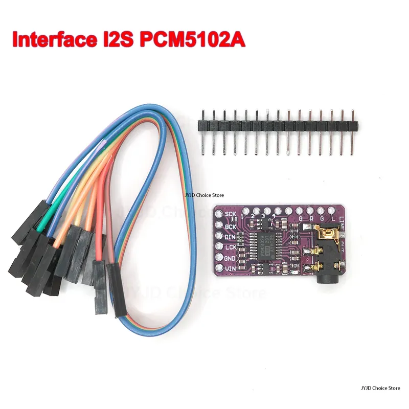 Schnittstelle I2S PCM5102A DAC Decoder GY-PCM5102 I2S Player Modul Für Raspberry Pi pHAT Format Board Digitale PCM5102 Audio Board