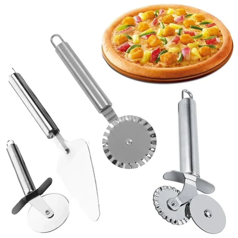 Pizzas ch neider Edelstahl Messer Kuchen Werkzeuge Pizza Räder Schere ideale Pizza Kuchen Waffeln Teig Kekse Küchen helfer