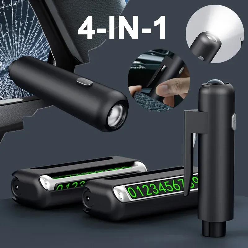 Auto Sicherheit Notfall Glas Fenster Breaker Multifunktions Sicherheitsgurt Cutter Aluminium Legierung Flucht Hammer für Auto Lebensrettende Werkzeug