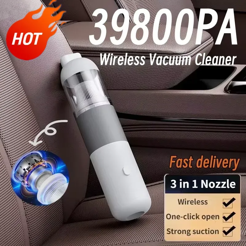 3 In 1 39800 pa Staub Kollektor Tragbare Handheld Drahtlose Leistungsstarke Saug Elektrische Smart Home Auto Staubsauger 2026 Neue