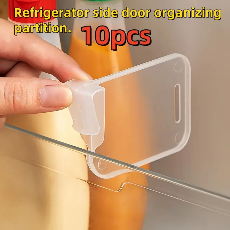 10 Stück multifunktionale Kühlschrank-Seitentür-Organizer-Trennwände – für individuelle Raumverwaltung
