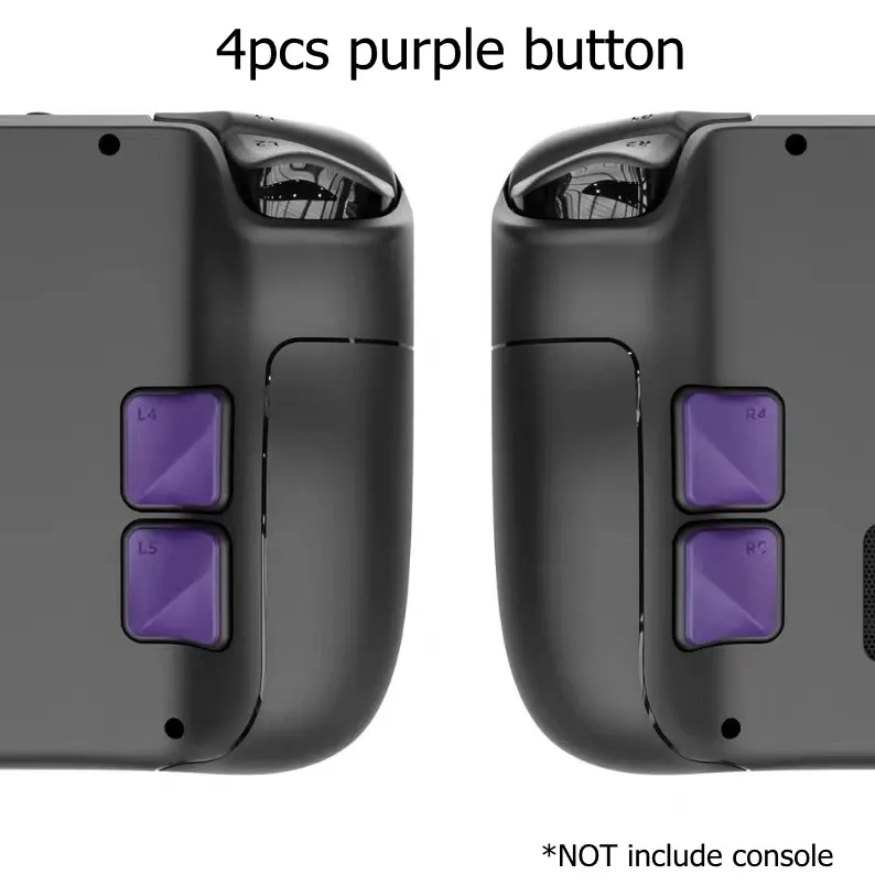 Zurück-Taste-Verbesserungsset für Steam Deck, rutschfestes Gamepad, kratzfeste Gaming-Pads, weiches Griff-Zubehör