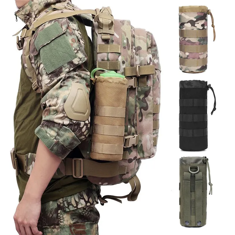 Taktische Molle Wasserflasche Tasche Beutel Halter Outdoor Reisen Camping Wandern Radfahren Angeln Jagd Wasserflaschenträger