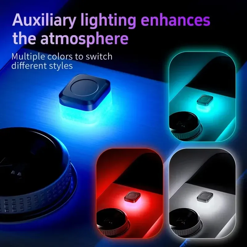 1pc Auto USB Led Licht stimmung lampe Plug & Play Universal LED innen Atmosphäre Licht Auto Lesen Lampe Dekorationen Dekorative streifen