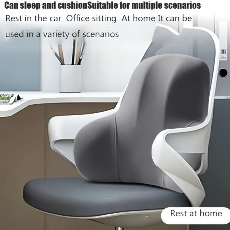 1 Stück Memory Foam Lendenrückenkissen für Auto, Büro, Gaming-Stühle und postpartale Taillenunterstützung, multifunktionale Schmerzlinderung, Pillo