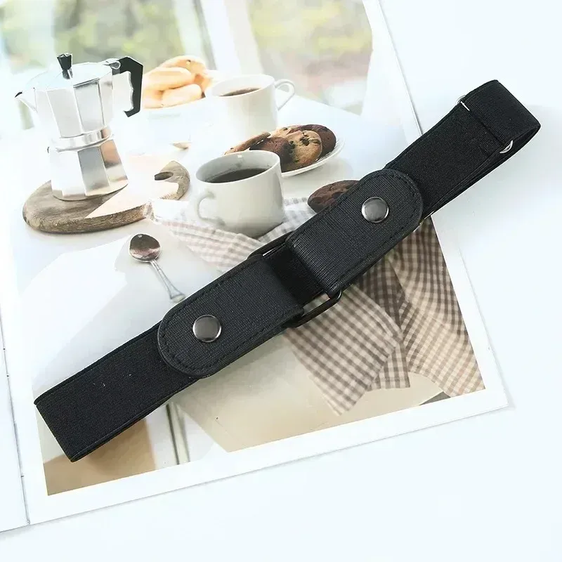 2024 Canvas verstellbares elastisches Taillenband unsichtbarer Gürtel schnallenfreie Gürtel für Damen Herren Jean Hosen Kleid keine Schnalle einfach zu tragen