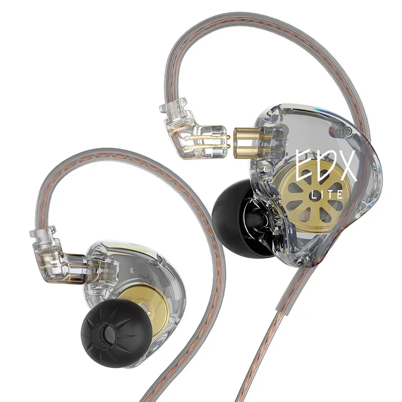 KZ Kopfhörer KZ EDX Lite HIFI Stereo Bass Musik Ohrhörer In Ear Monitor Bühne Live Kopfhörer Sport Gaming Headset ZSNPROX ZSTX