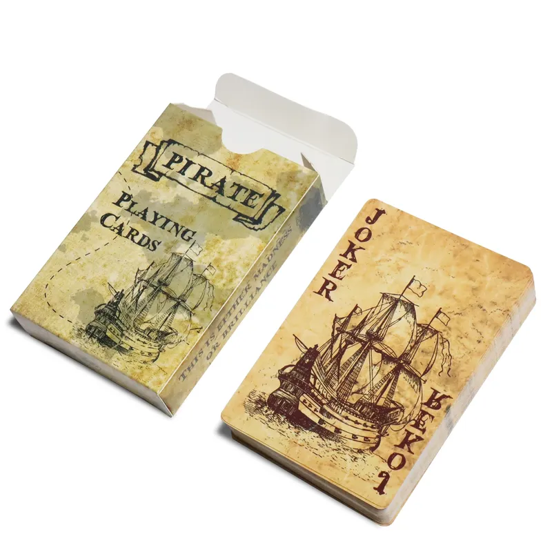 Piratenkönig Spielkarten Vintage Stype Bridge Card Deck 60x90mm Poker Brettspielkarten