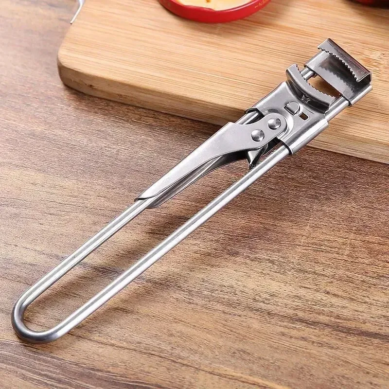 1 stücke Neue Wein Opener Einfach Verwenden Nicht-slip Edelstahl Dosenöffner Einstellbare Flasche Opener für Küche Zubehör