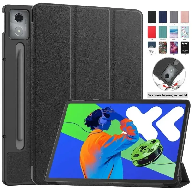 Für Xiaoxin Pad Pro 12.7 2025 Dreifach Faltbarer Ständer Smart Tablet-Hülle für Lenovo XiaoxinPad Xiaoxin Pad Pro 12.7 2025 Cover Funda