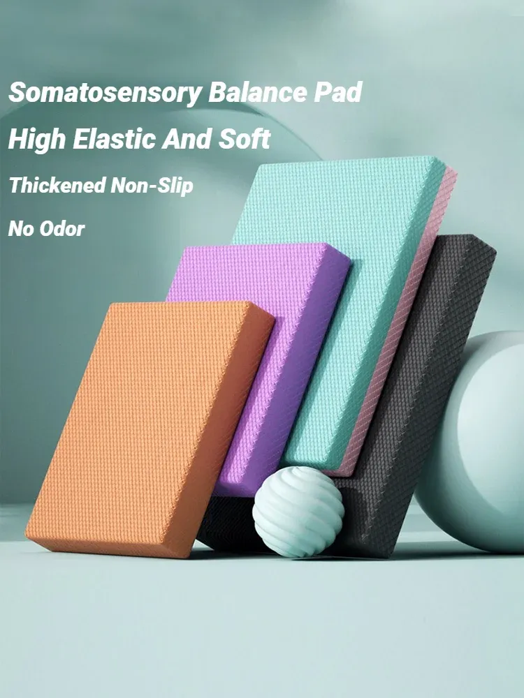 Balance Pad rutschfeste Schaumstoffmatte Knöchel Kniekissen für Kern- und Kraftstabilitätstraining Yoga Fitness verdickter hoher Rückprall