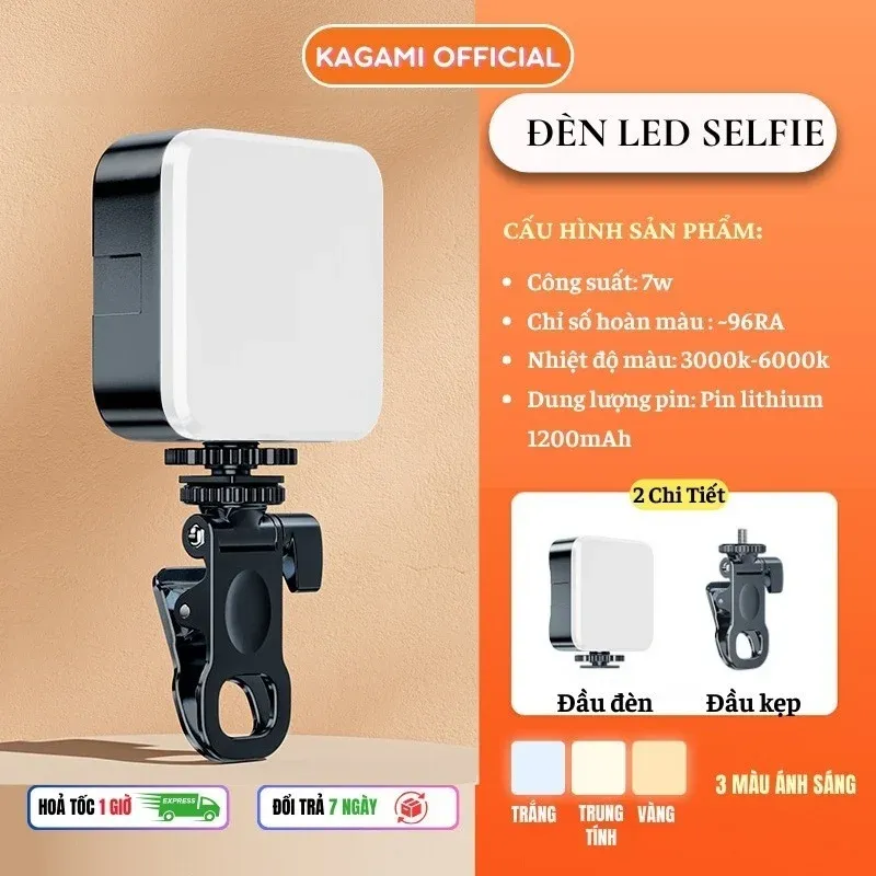 Handy-Ringhalter, tragbare Mini-LED-Videokamera, Nachtlampe, 6000 K, kompatibel mit verschiedenen Geräten für Telefon