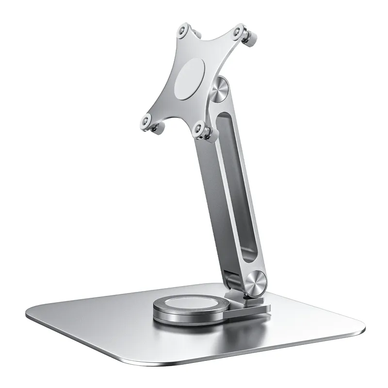 Ständer aus Aluminiumlegierung für tragbare Monitortischhalterung, verstellbare 360-Grad-Drehung, M4-Schraubsockel, starke Tragfähigkeit, super stabil