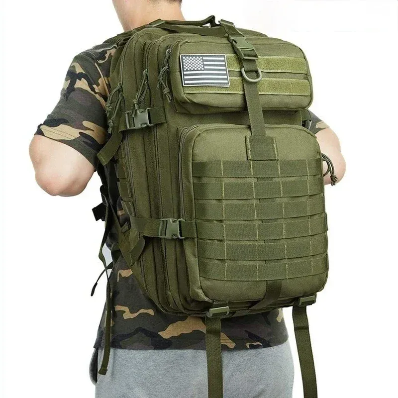 Taktischer Rucksack 30L/50L aus 1000D Nylon, wasserdicht, für Trekking, Angeln, Jagen, Outdoor-Aktivitäten, Camping und Wandern