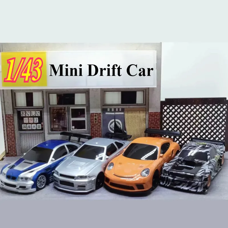 2,4G RC Drift Auto 1/43 4WD Fernbedienung Auto High Speed Allradantrieb Funkgesteuert Mini Racing Auto Modell junge Spielzeug Geschenk