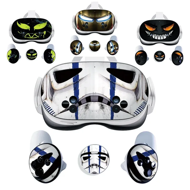 Haut Aufkleber Für Meta Quest 3S VR Headset Controller Zubehör Vinyl Schutzhülle Aufkleber Halloween Muster Für Oculus 3S