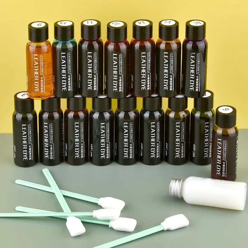 30 ml Lederpigment Lederfarbe Farben Mäntel Lederreparatur Festes Farbpigment Lederhandwerk für pflanzliches Bräunungsmaterial