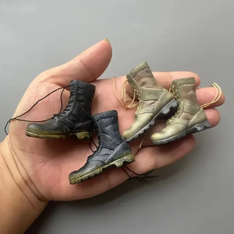 Taktische Kampfstiefel im Maßstab 1:6, weiches Gummi-Hohlstiefelmodell für 12-Zoll-Soldatin, Actionfiguren, Requisiten, Körperpuppen