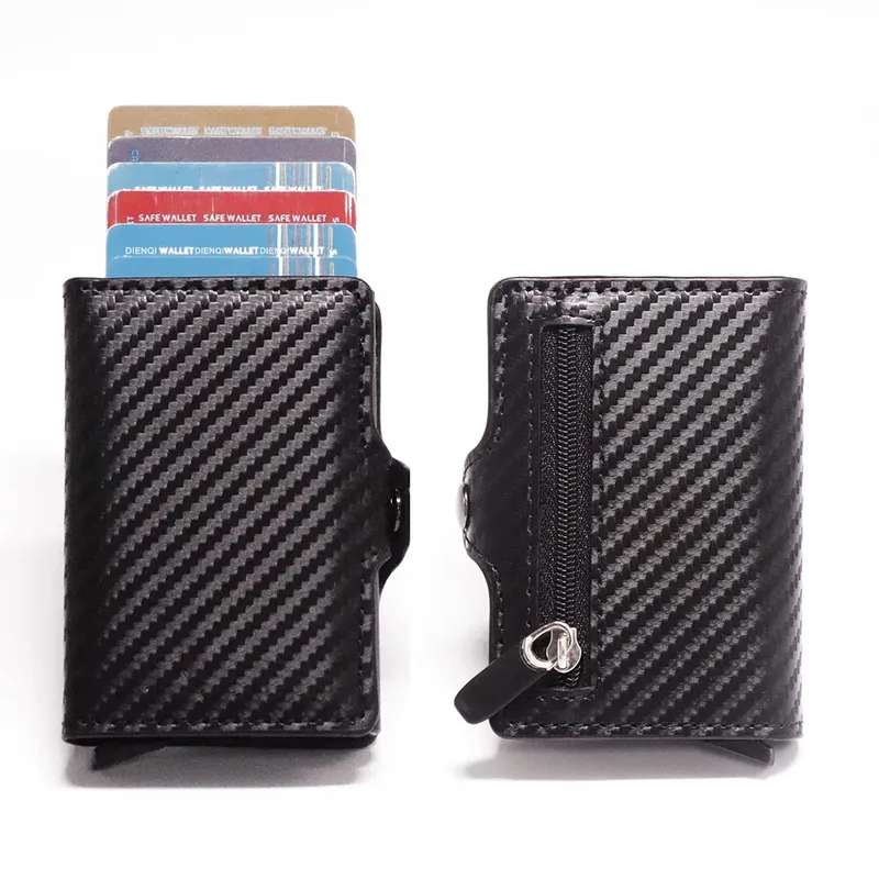 Anti-Dieb-RFID-Kreditkartenetui-Geldbörse für Herren und Damen, intelligente, minimalistische Geldbörsen, schlankes Bankkartenetui, Tasche, Geldbörse, Carteras Choice
