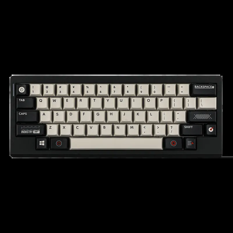 EPOMAKER Hack59 QMK/VIA HHKB-ähnliches Layout, dichtungsmontierte Hot-Swap-fähige kabelgebundene/2,4 GHz/Bluetooth 5.0 kabellose mechanische Gaming-Tastatur