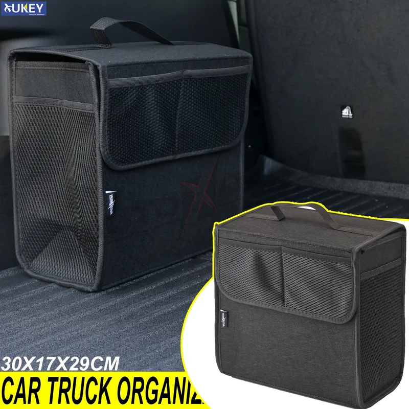 Universal Auto Lkw Lagerung Tasche Rücksitz Rücksitz Organizer Filz W/Extra Mesh Net Taschen Hängen Organizer Auto Zubehör