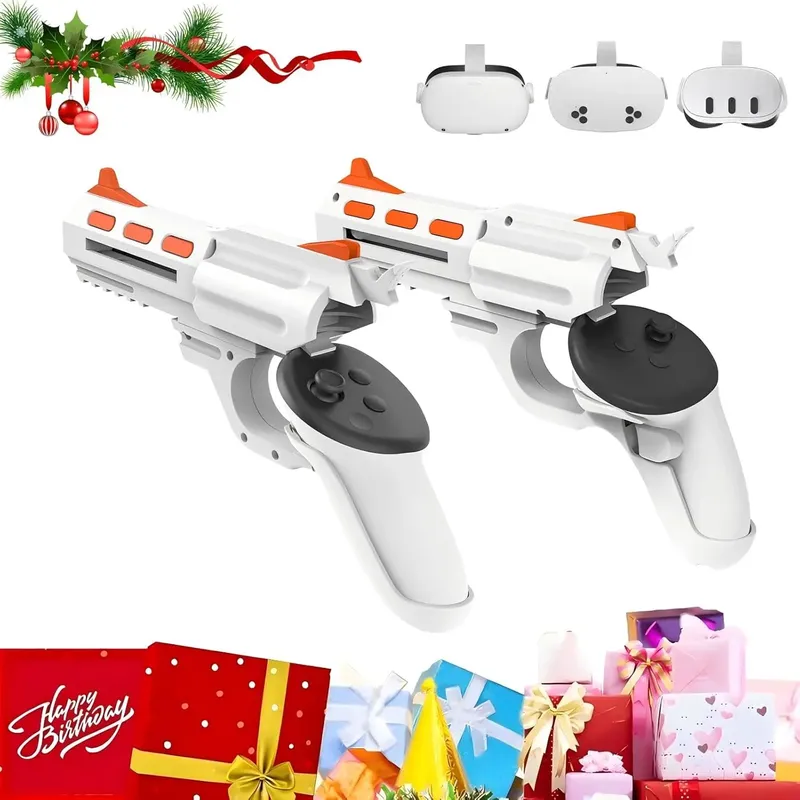 Verbessern Sie das FPS-Spielerlebnis. VR-Griffbefestigung für Meta Quest 2/3/3s, VR-Zubehör für Quest 2, Gunstock-Griff für Quest 3/3s